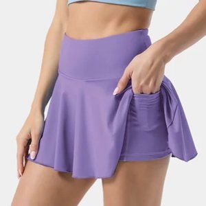 The Halara Red Tennis Skirt | High Rise Red Tennis Skirt | Shorts included